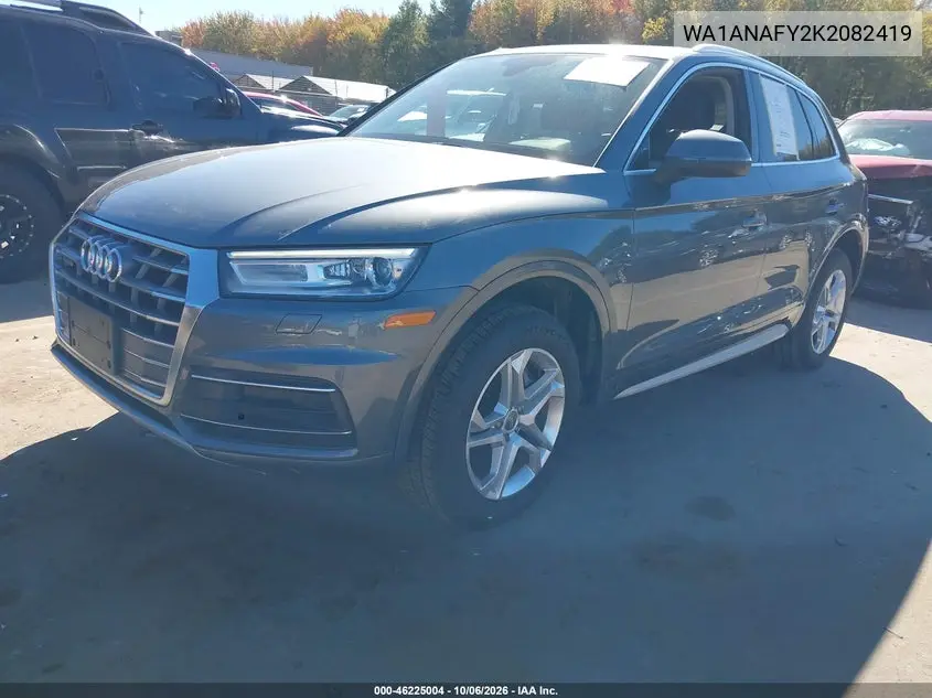 2019 AUDI Q5 VIN WA1ANAFY2K2082419 — фото 2