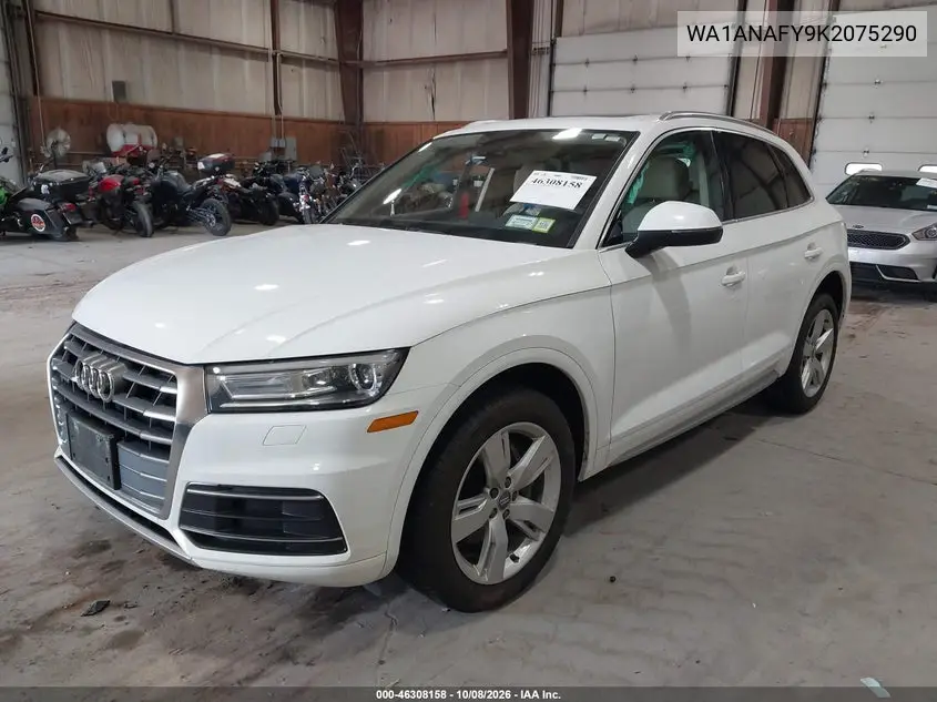2019 AUDI Q5 VIN WA1ANAFY9K2075290 — фото 2