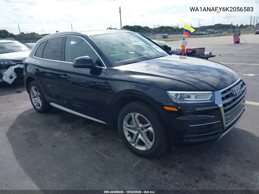 AUDI Q5 2019, VIN WA1ANAFY6K2056583