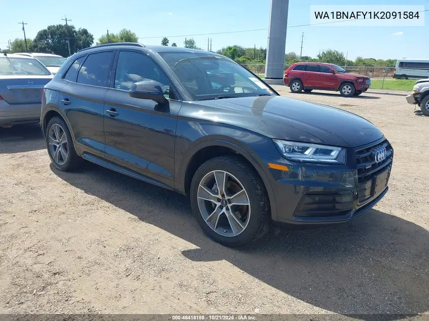 AUDI Q5 2019, VIN WA1BNAFY1K2091584