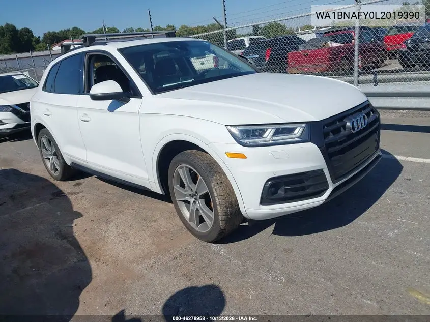 AUDI Q5 2020, VIN WA1BNAFY0L2019390