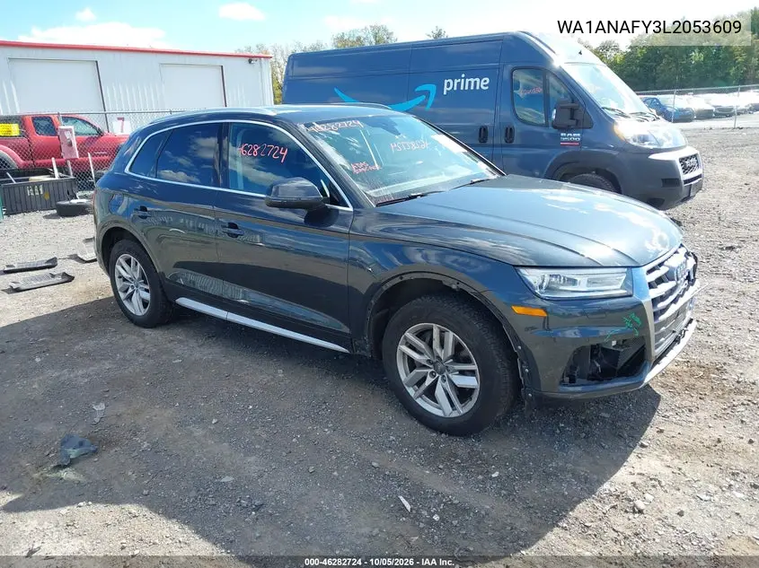AUDI Q5 2020, VIN WA1ANAFY3L2053609