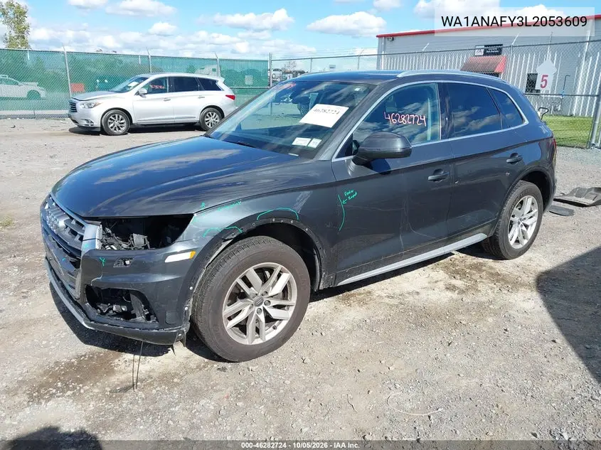 2020 AUDI Q5 VIN WA1ANAFY3L2053609 — фото 2