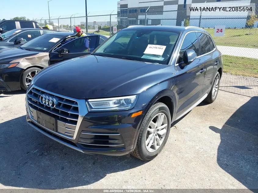 2020 AUDI Q5 VIN WA1ANAFY4L2085694 — фото 2