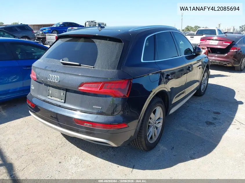 2020 AUDI Q5 VIN WA1ANAFY4L2085694 — фото 4