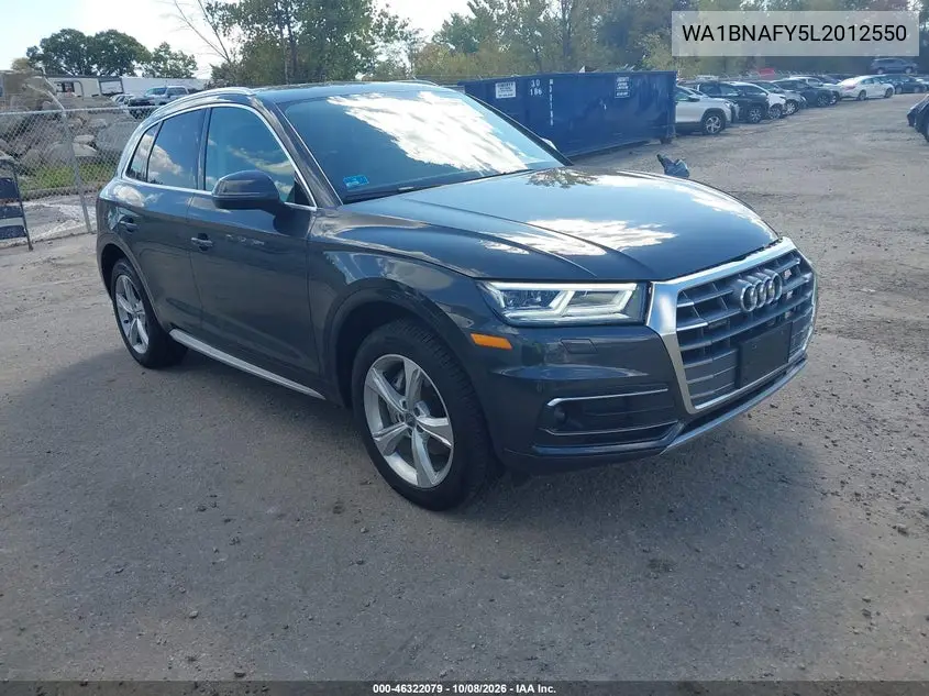 AUDI Q5 2020, VIN WA1BNAFY5L2012550
