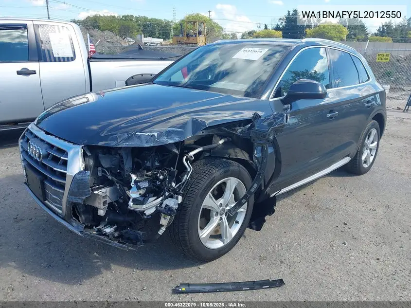 2020 AUDI Q5 VIN WA1BNAFY5L2012550 — фото 2