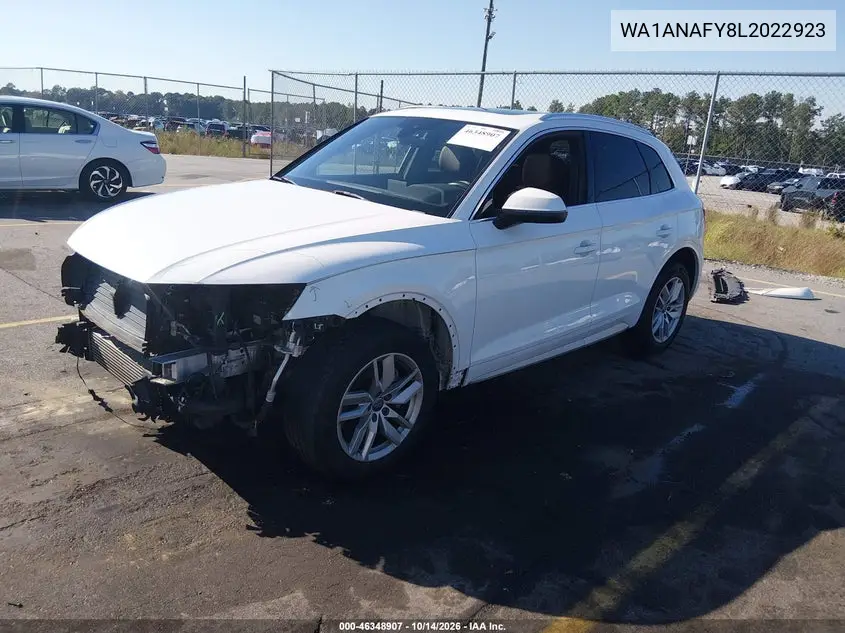 2020 AUDI Q5 VIN WA1ANAFY8L2022923 — фото 2