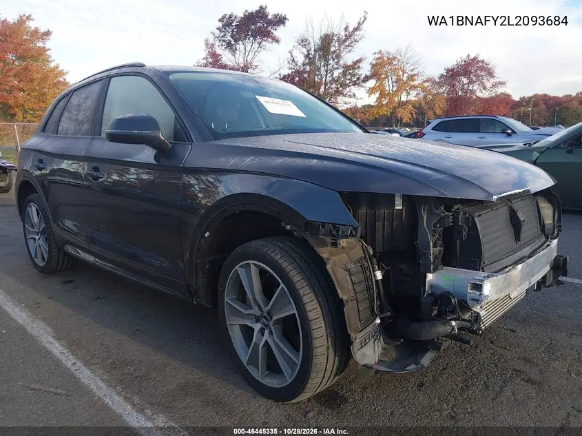 AUDI Q5 2020, VIN WA1BNAFY2L2093684