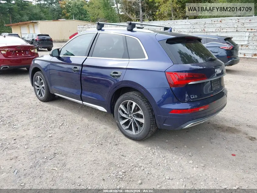 2021 AUDI Q5 VIN WA1BAAFY8M2014709 — фото 3