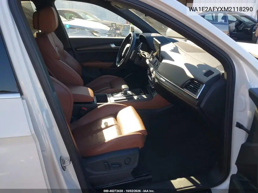 2021 AUDI Q5 VIN WA1E2AFYXM2118290 — фото 5
