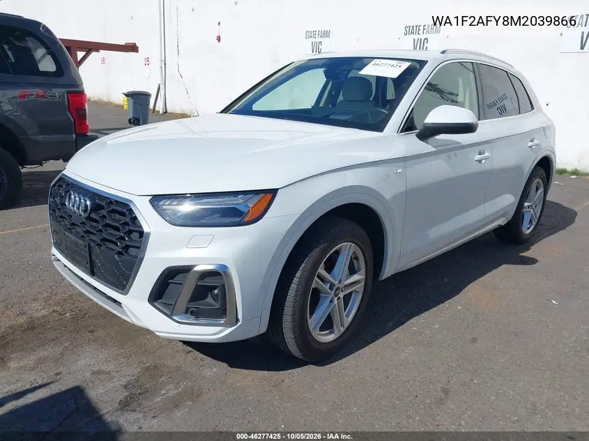 2021 AUDI Q5 VIN WA1F2AFY8M2039866 — фото 2