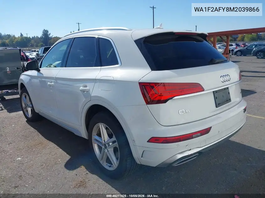 2021 AUDI Q5 VIN WA1F2AFY8M2039866 — фото 3