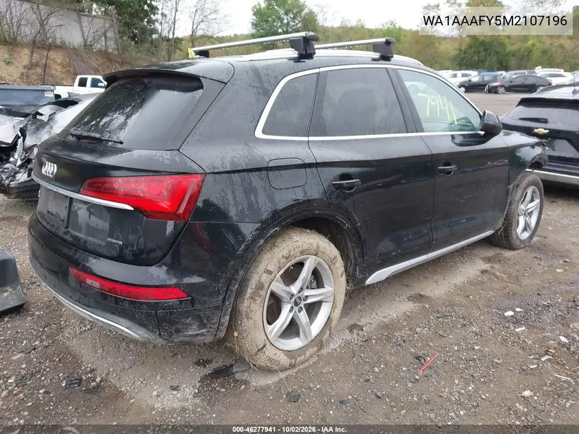 2021 AUDI Q5 VIN WA1AAAFY5M2107196 — фото 4