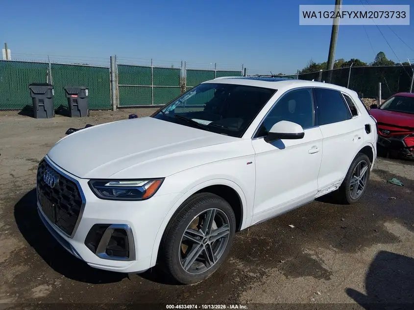 2021 AUDI Q5 VIN WA1G2AFYXM2073733 — фото 2