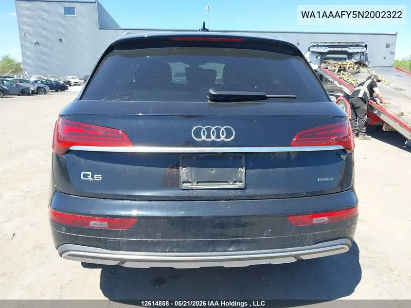 2022 AUDI Q5 VIN WA1AAAFY5N2002322 — фото 17