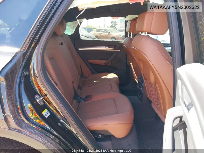 2022 AUDI Q5 VIN WA1AAAFY5N2002322 — фото 8
