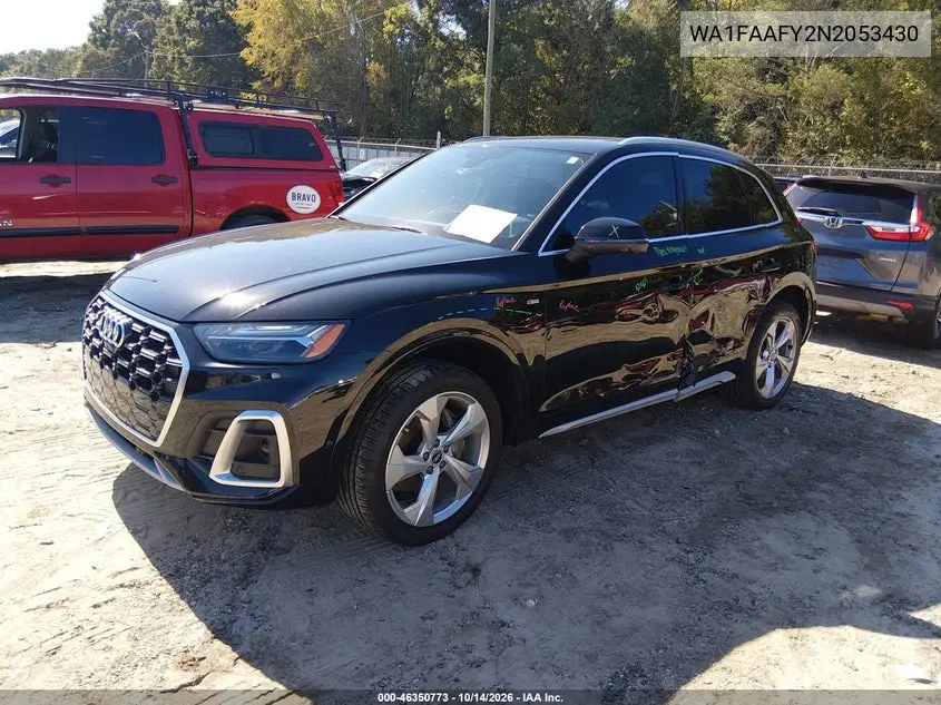2022 AUDI Q5 VIN WA1FAAFY2N2053430 — фото 2