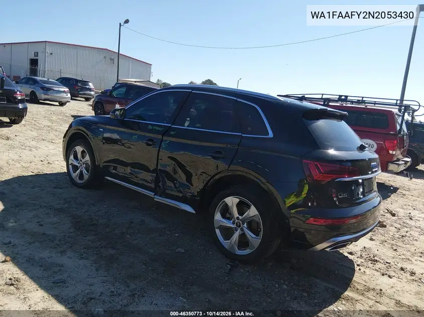 2022 AUDI Q5 VIN WA1FAAFY2N2053430 — фото 3