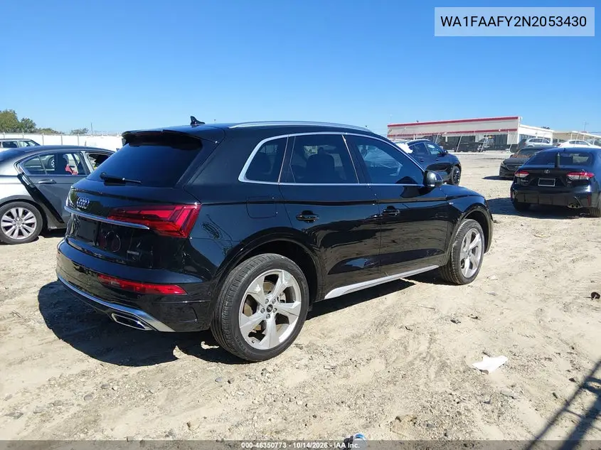 2022 AUDI Q5 VIN WA1FAAFY2N2053430 — фото 4