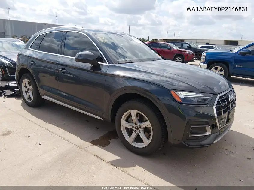 AUDI Q5 2023, VIN WA1ABAFY0P2146831