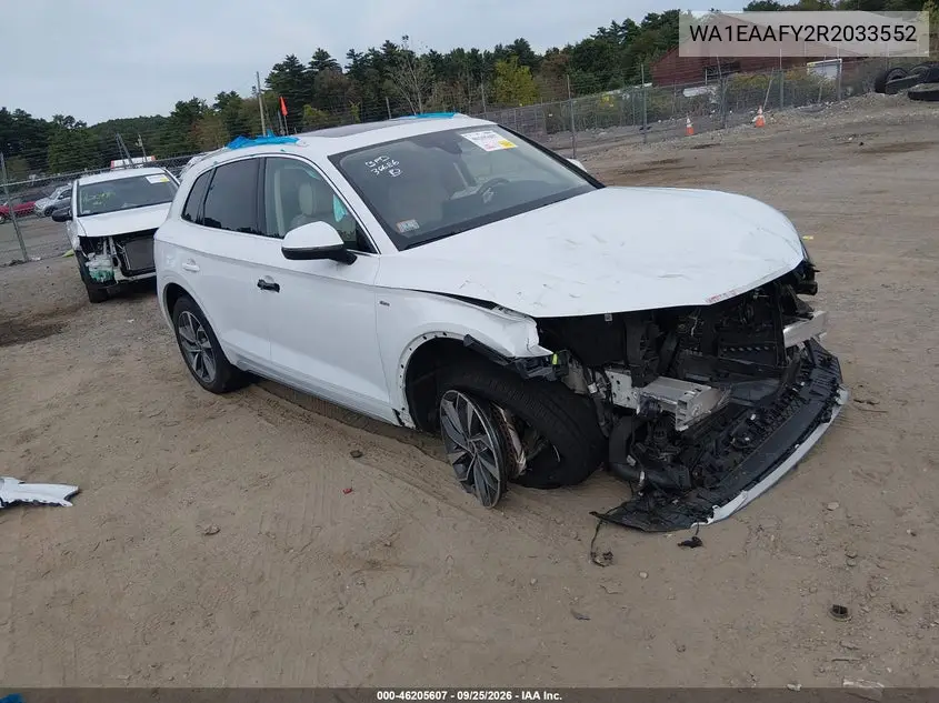 AUDI Q5 2024, VIN WA1EAAFY2R2033552