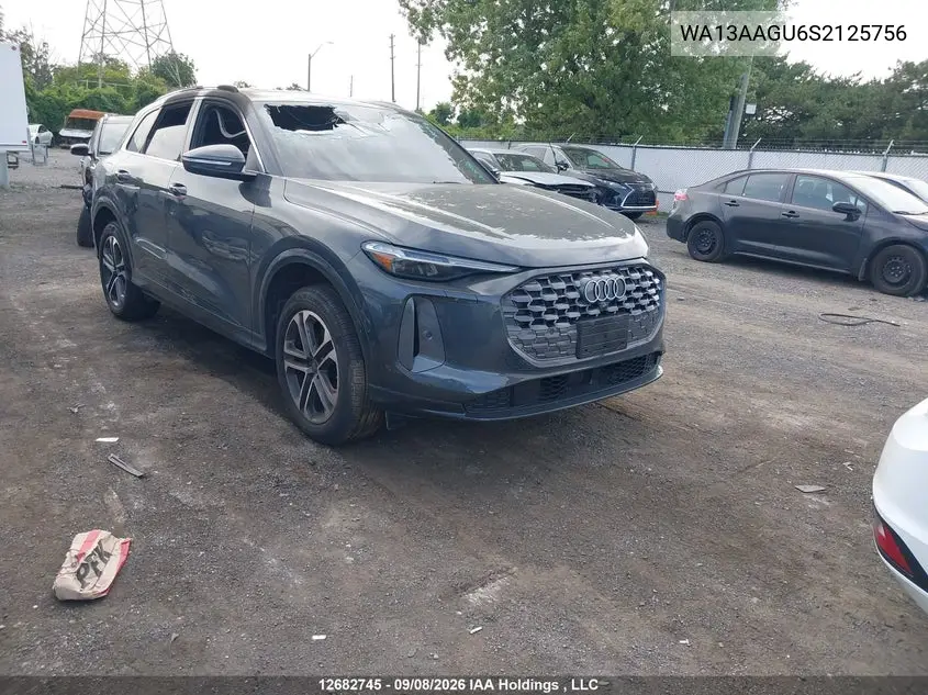 AUDI Q5 2025, VIN WA13AAGU6S2125756