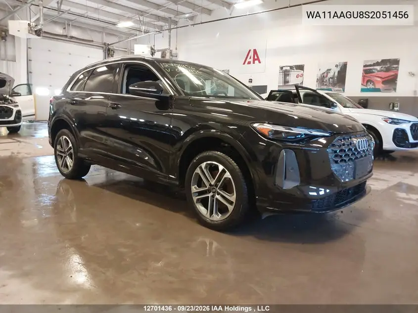 AUDI Q5 2025, VIN WA11AAGU8S2051456