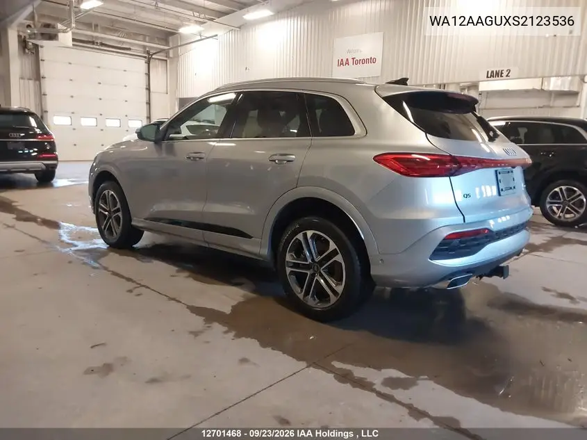 2025 AUDI Q5 VIN WA12AAGUXS2123536 — фото 3