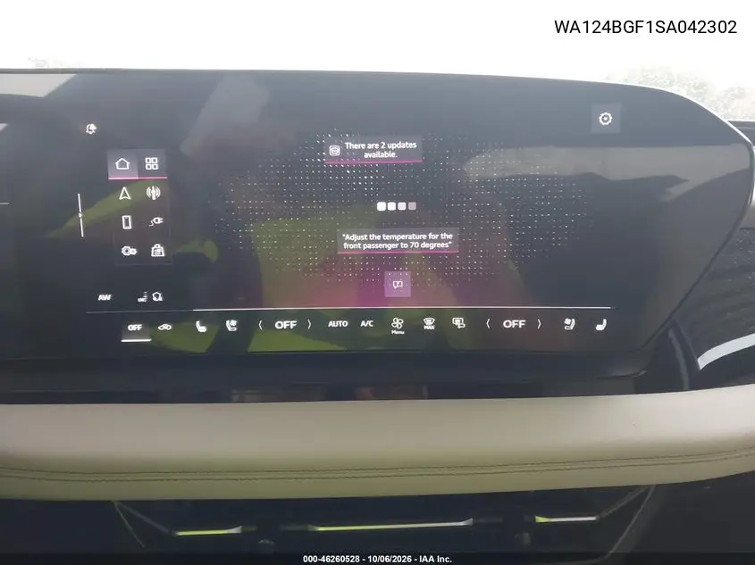 2025 AUDI Q6 E-TRON VIN WA124BGF1SA042302 — фото 19