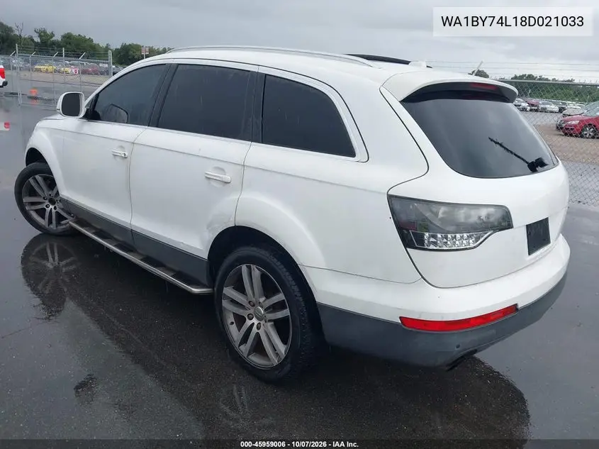2008 AUDI Q7 VIN WA1BY74L18D021033 — фото 3
