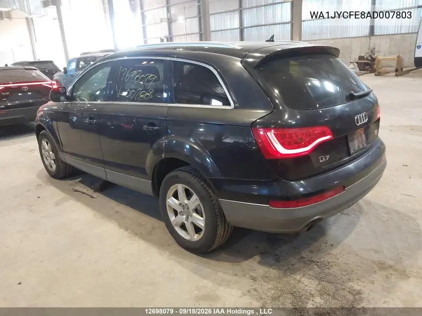 2010 AUDI Q7 VIN WA1JYCFE8AD007803 — фото 3