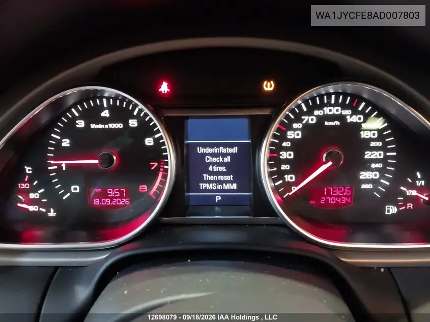 2010 AUDI Q7 VIN WA1JYCFE8AD007803 — фото 7