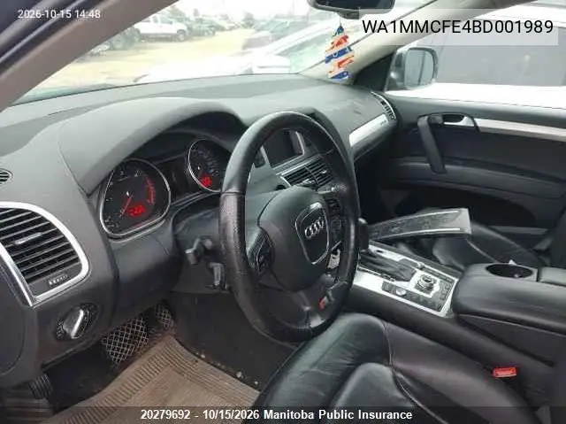 2011 AUDI Q7 VIN WA1MMCFE4BD001989 — фото 5