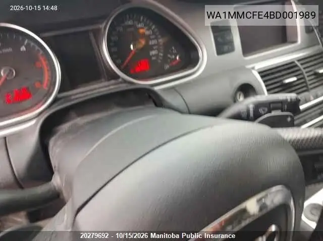 2011 AUDI Q7 VIN WA1MMCFE4BD001989 — фото 7