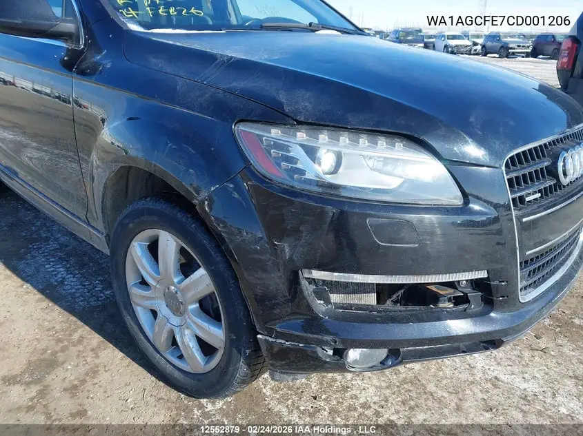 2012 AUDI Q7 VIN WA1AGCFE7CD001206 — фото 12
