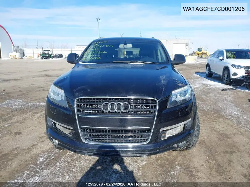 2012 AUDI Q7 VIN WA1AGCFE7CD001206 — фото 13