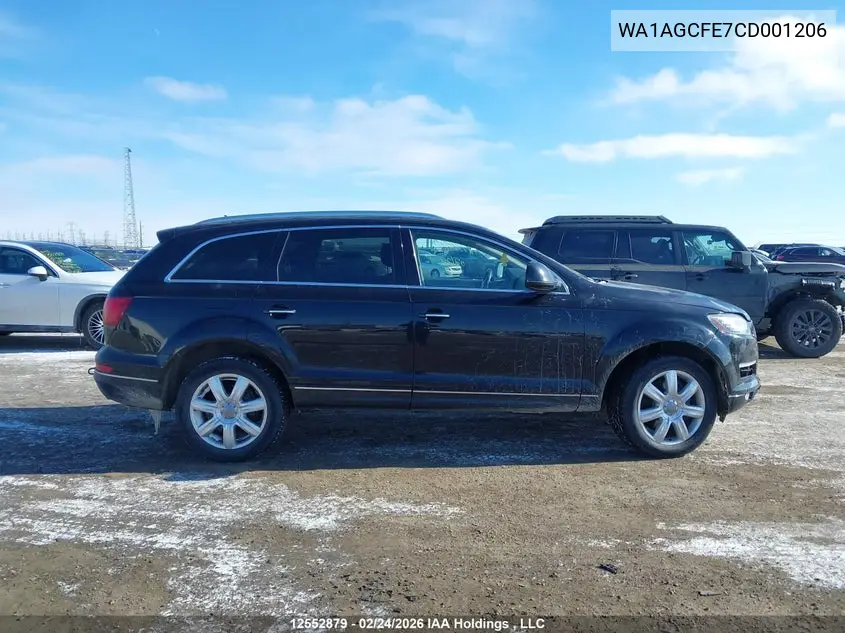 2012 AUDI Q7 VIN WA1AGCFE7CD001206 — фото 14