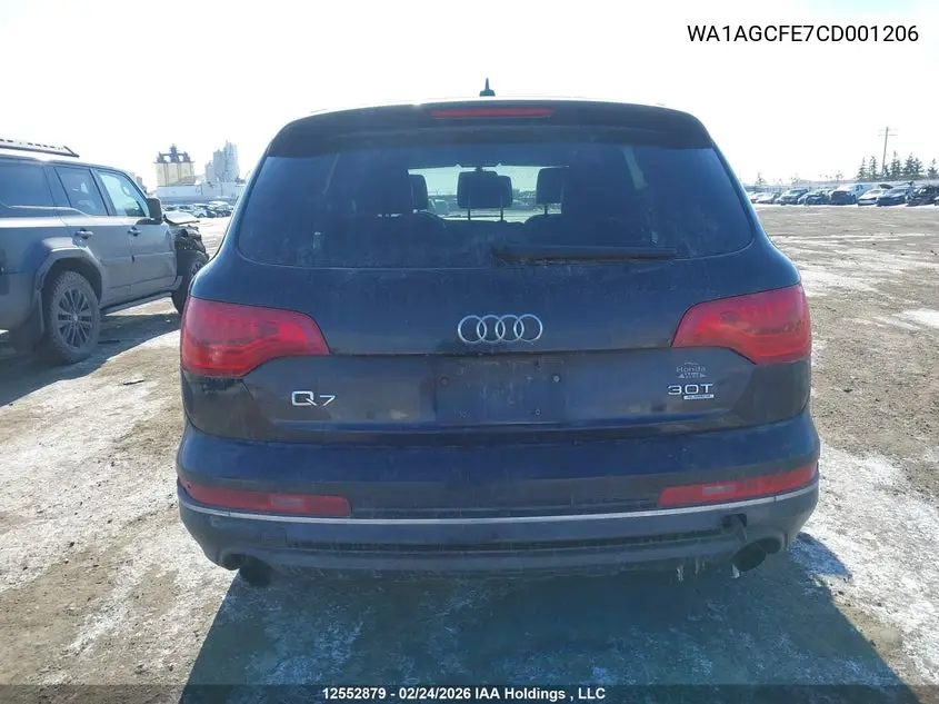 2012 AUDI Q7 VIN WA1AGCFE7CD001206 — фото 17