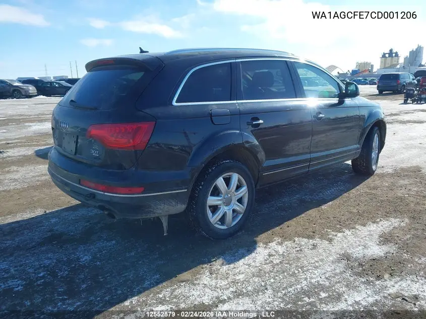 2012 AUDI Q7 VIN WA1AGCFE7CD001206 — фото 4