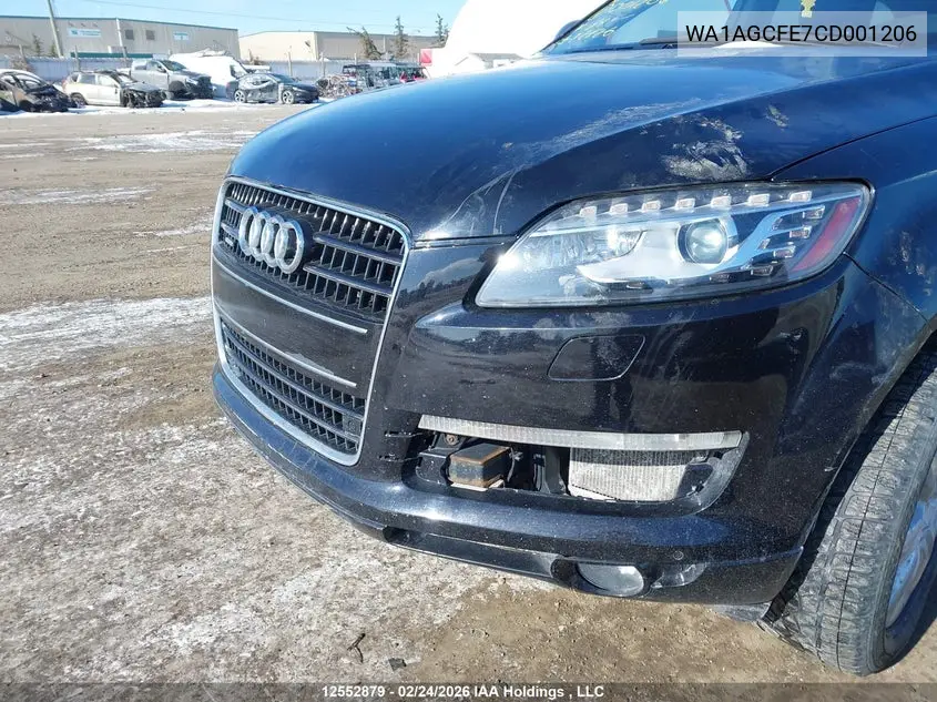 2012 AUDI Q7 VIN WA1AGCFE7CD001206 — фото 6