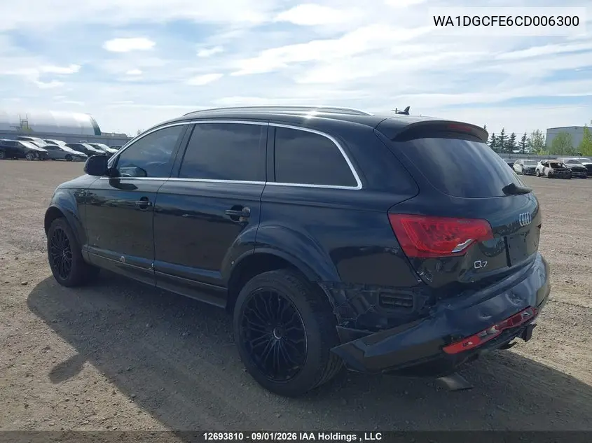 2012 AUDI Q7 VIN WA1DGCFE6CD006300 — фото 3
