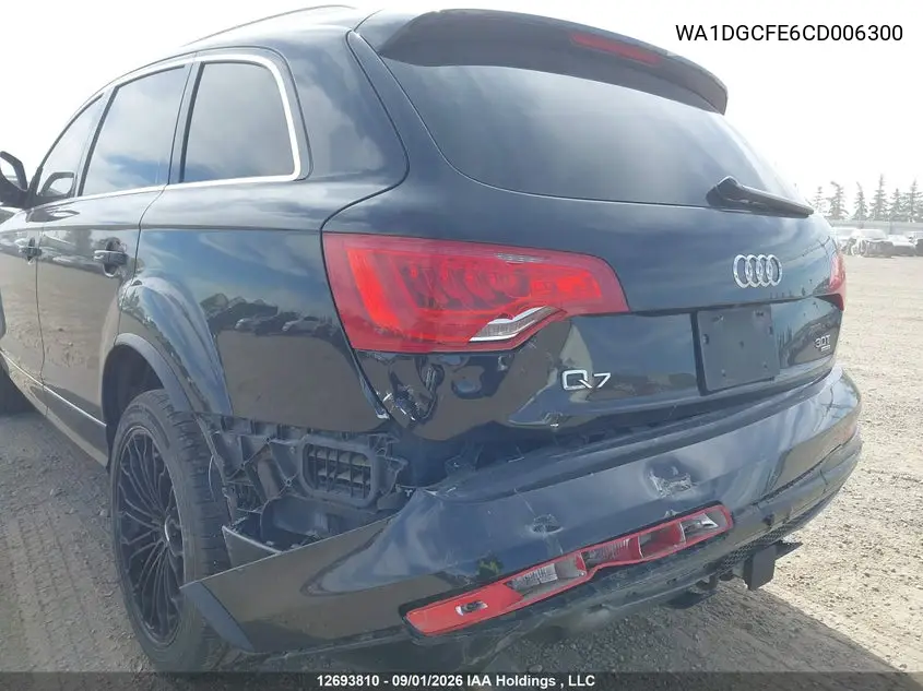 2012 AUDI Q7 VIN WA1DGCFE6CD006300 — фото 6