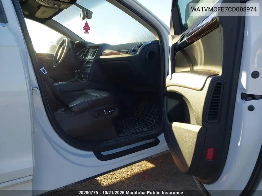 2012 AUDI Q7 VIN WA1VMCFE7CD008974 — фото 5