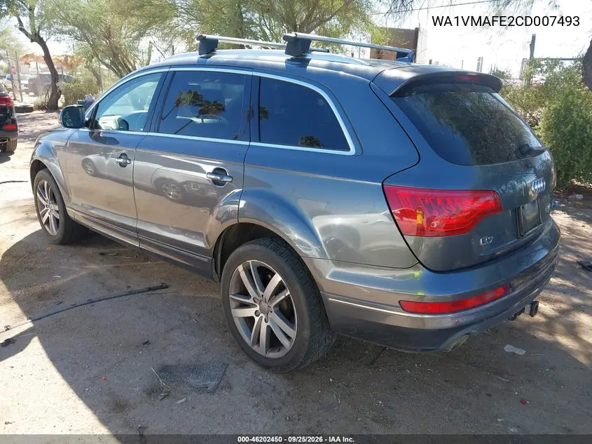 2012 AUDI Q7 VIN WA1VMAFE2CD007493 — фото 3