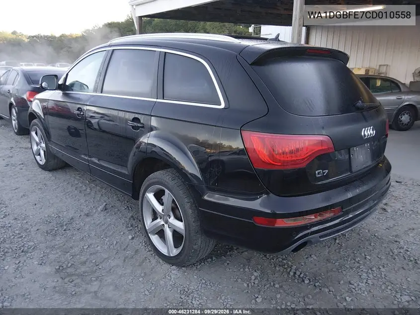 2012 AUDI Q7 VIN WA1DGBFE7CD010558 — фото 3