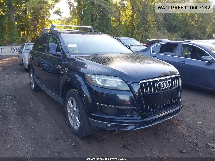 AUDI Q7 2012, VIN WA1LGAFE9CD007182