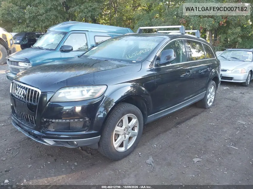 2012 AUDI Q7 VIN WA1LGAFE9CD007182 — фото 2