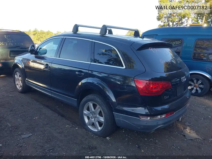 2012 AUDI Q7 VIN WA1LGAFE9CD007182 — фото 3