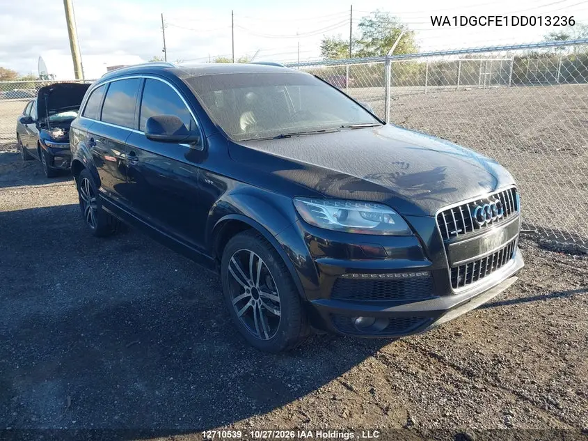 AUDI Q7 2013, VIN WA1DGCFE1DD013236